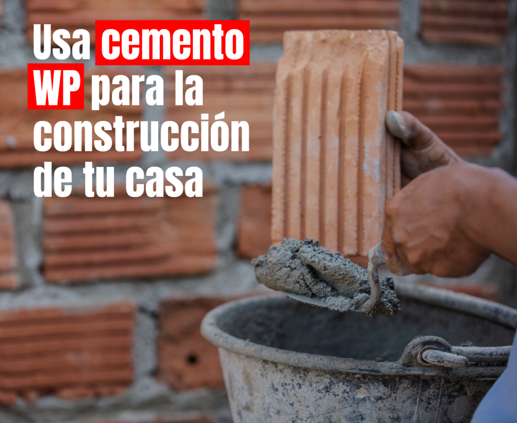 Foto de Usa cemento WP para la construcción de tu casa