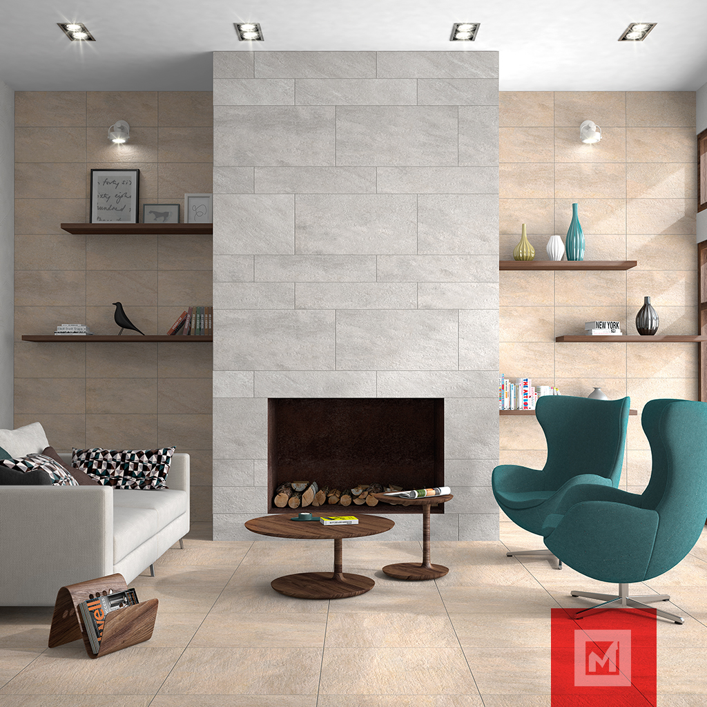 Imagen de DUELA MS QUARZITA ROCHE FD 20X90  GRIS A 2