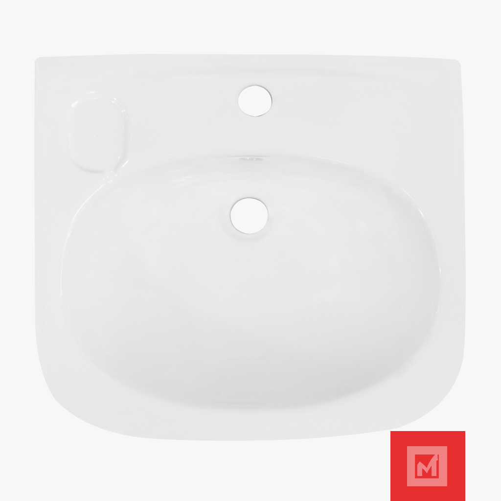 Imagen de Lavamanos Saturno Doble Blanco  2