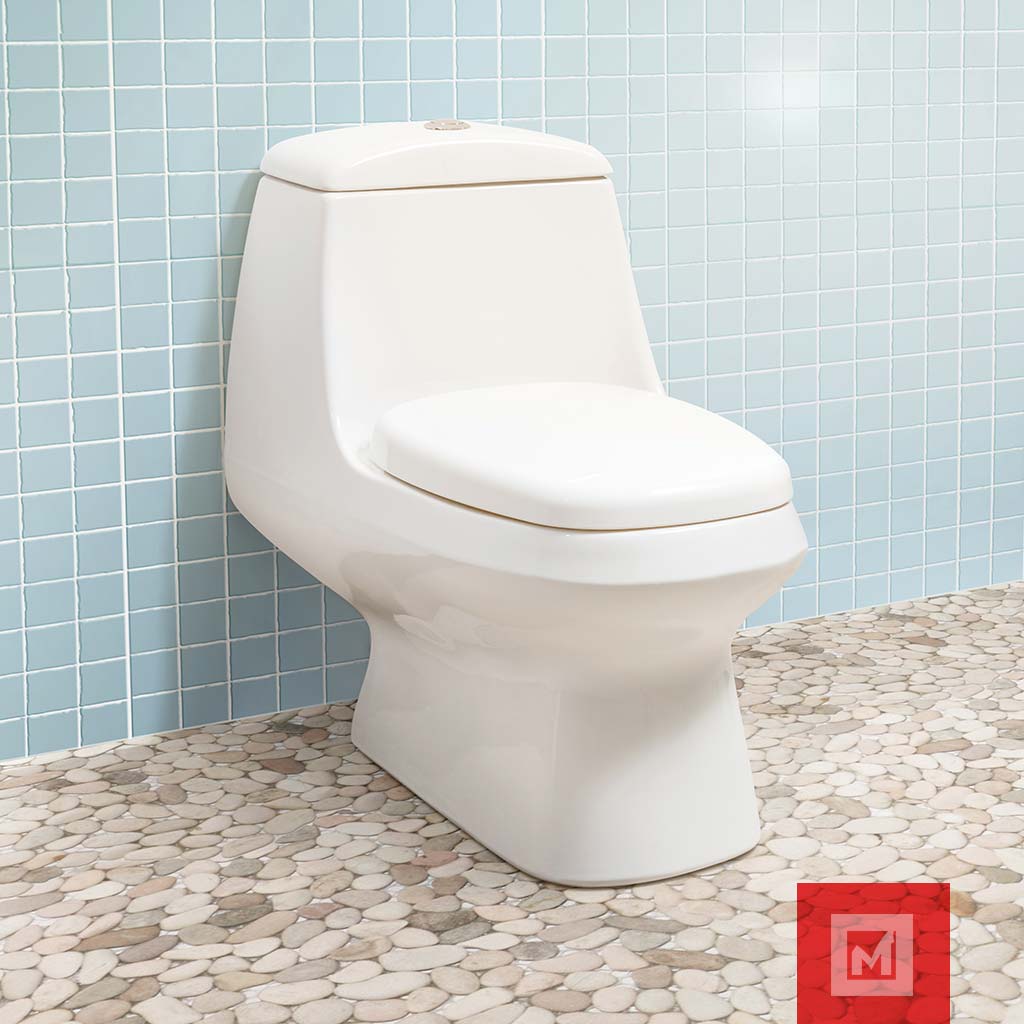 Imagen de Inodoro One Piece Palermo Blanco 2