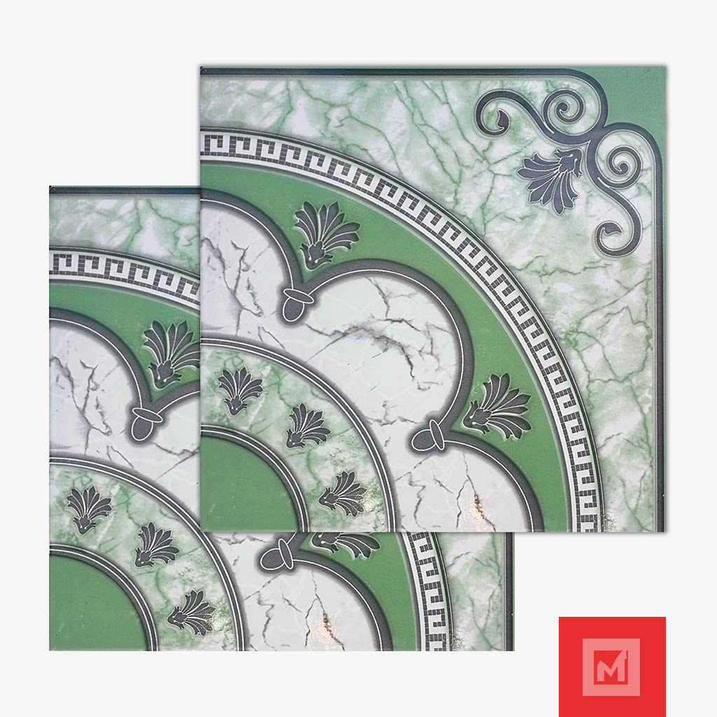 Imagen de Piso cerámico Floral verde 2