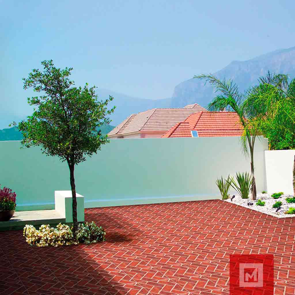 Imagen de Piso cerámico Ladrillo rojo 3