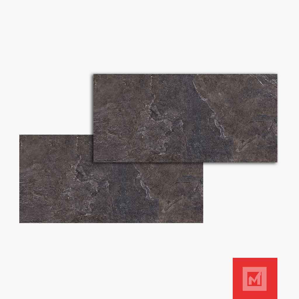 Imagen de Piso Cerámico Roca Agust Negro 45X90 2