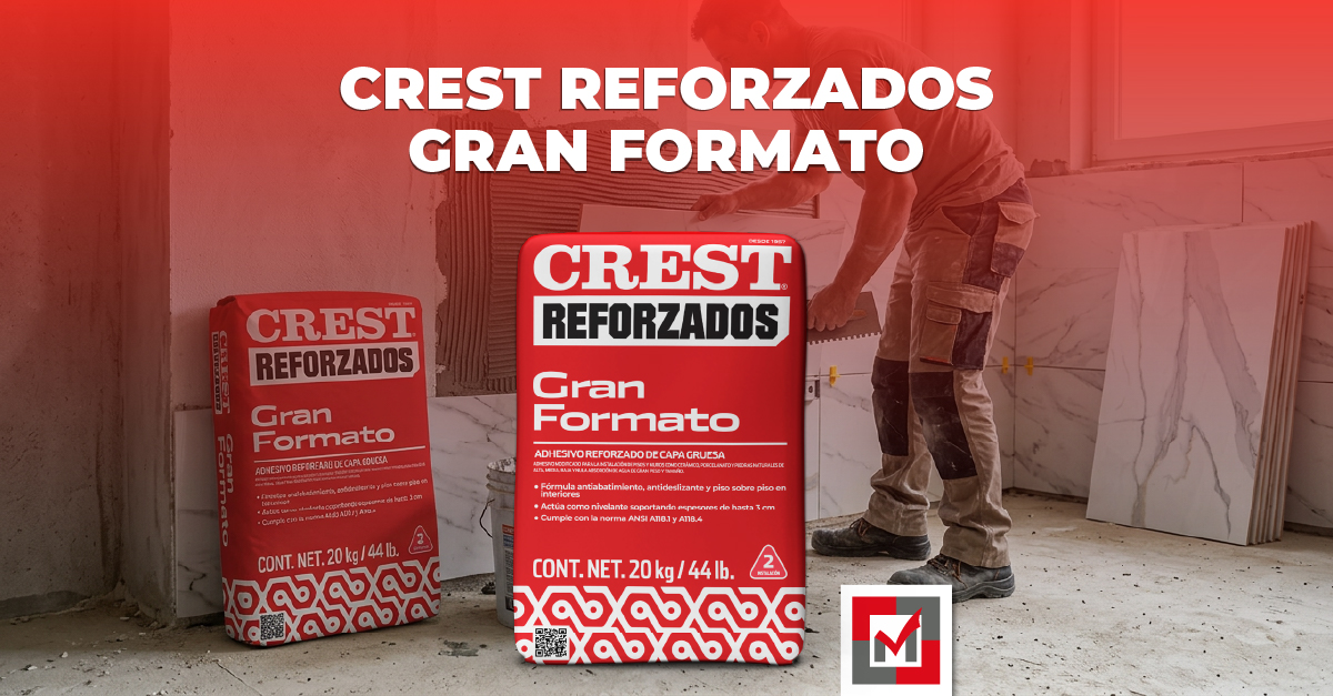 Adhesivo Crest Gran Formato 20 kg | Distribuidora Mariscal