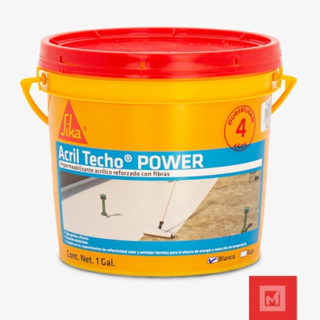 ACRIL TECHO SIKA POWER BLANCO 4a GAL 4L