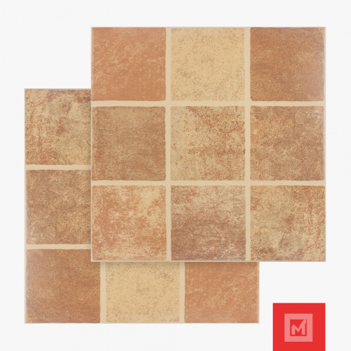 Piso Cerámico Campestre Rojo 33X33