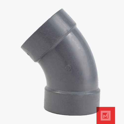 CODO DURM 45 PARA DRENAJE PARED DELGADA 3PLG PVC
