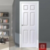 Puerta Colonial Blanco 6 Tableros 0.95X2.07