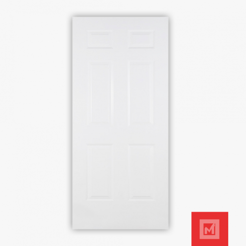 Puerta Metálica Gladiador Blanco 6 Tableros 0.85X2.07
