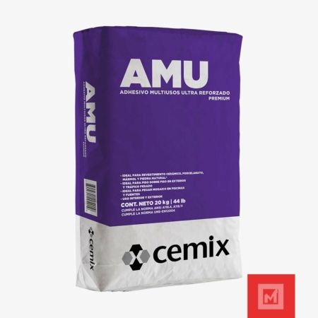 Adhesivo Pegamix Amu Blanco 20 Kg