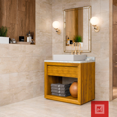 AZULEJO MS RUFINO FD BEIGE 20X30 GA 25 PZS