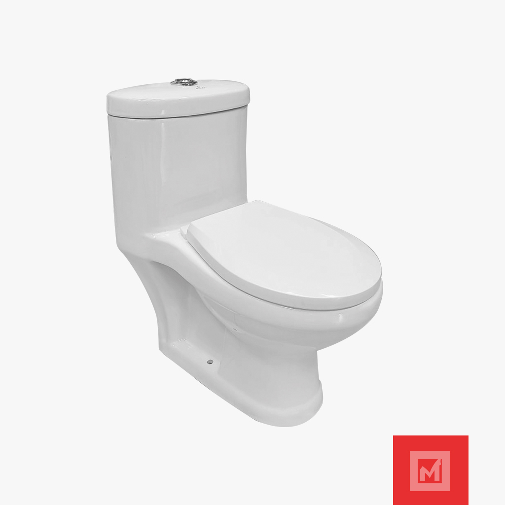 Imagen de Inodoro One Piece Dublin Blanco 