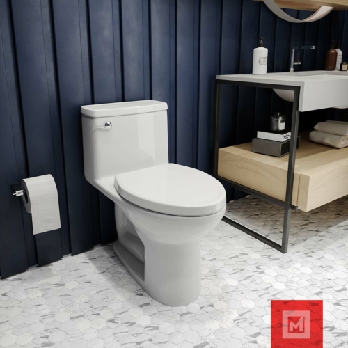 Inodoro Cadet Iii One Piece Elongado Cierre Lento Blanco