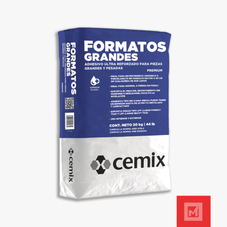 ADHESIVO CEMIX FORMATOS GRANDES 20KG 32305