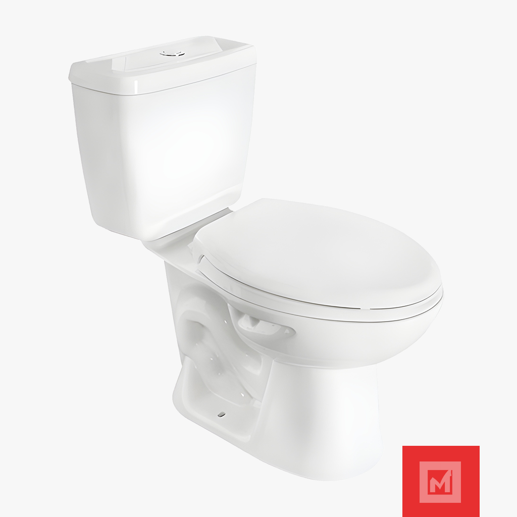 Imagen de INODORO ACUACER MAX ELONGADO DE BOTON CORO/ 19.02467.020