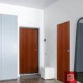 Puerta Nueva Printed Liso Palo Rojo 0.65X2.07