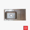 Lavatrastos De Sobreponer 1 Fosa Ala Derecha Con Kit 75X48