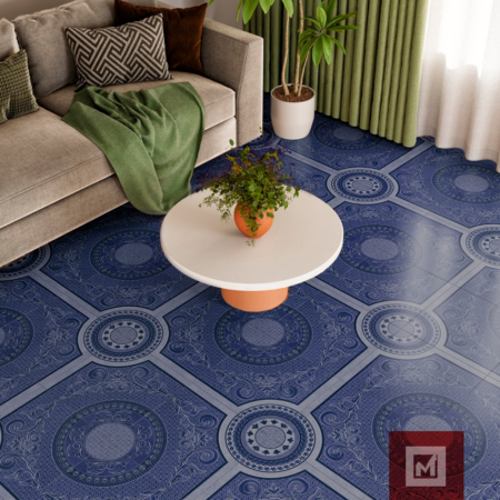 PISO MS BETANIA FDX AZUL 44X44 GA 10 Pzas