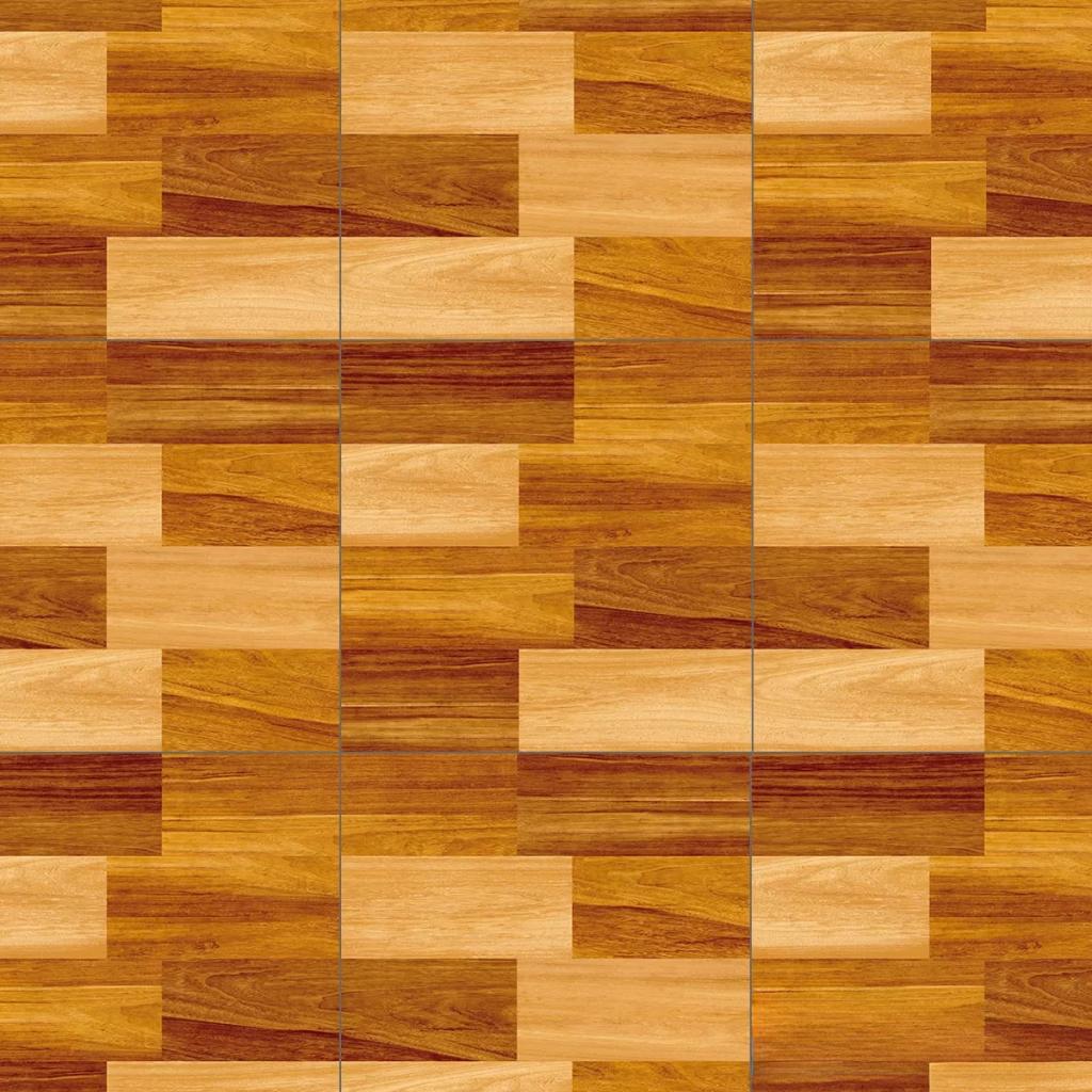 Imagen de Piso imitación madera Teca Nova Mix 45x45 2