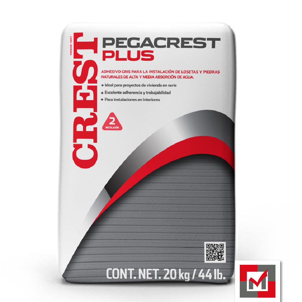 Imagen de Adhesivo Pegacrest Plus Gris 20 Kg 2