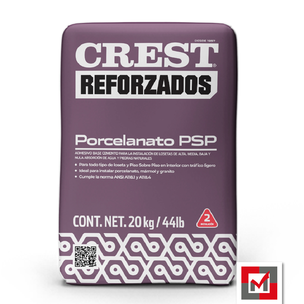 Imagen de Adhesivo Porcelanato PSP Reforzado Gris 20 Kg 2