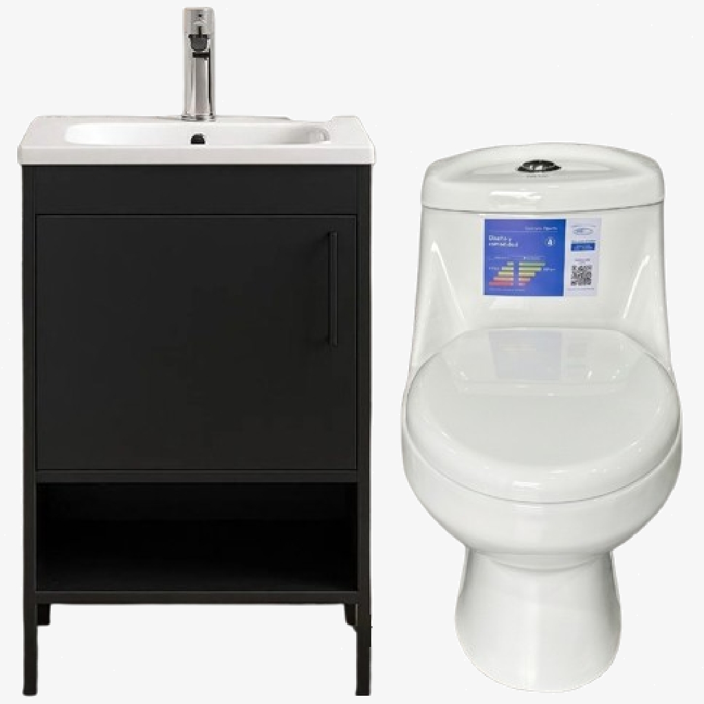 Imagen de Combo de Inodoro Oporto con Mueble con Lavamanos Esencial 40 pulgadas 2