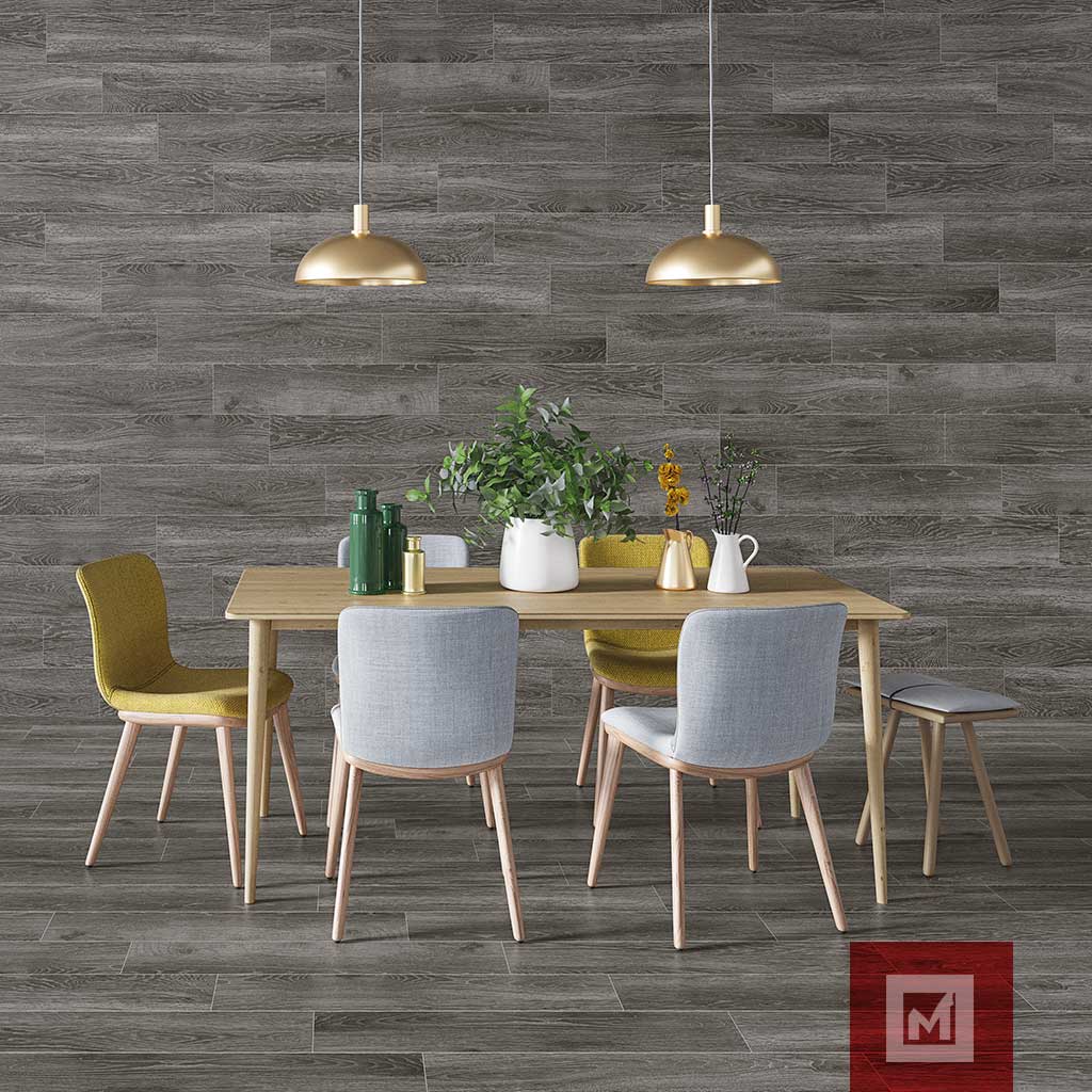 Imagen de Piso Imitación Madera Chalet Wood Grafito 18X55 3