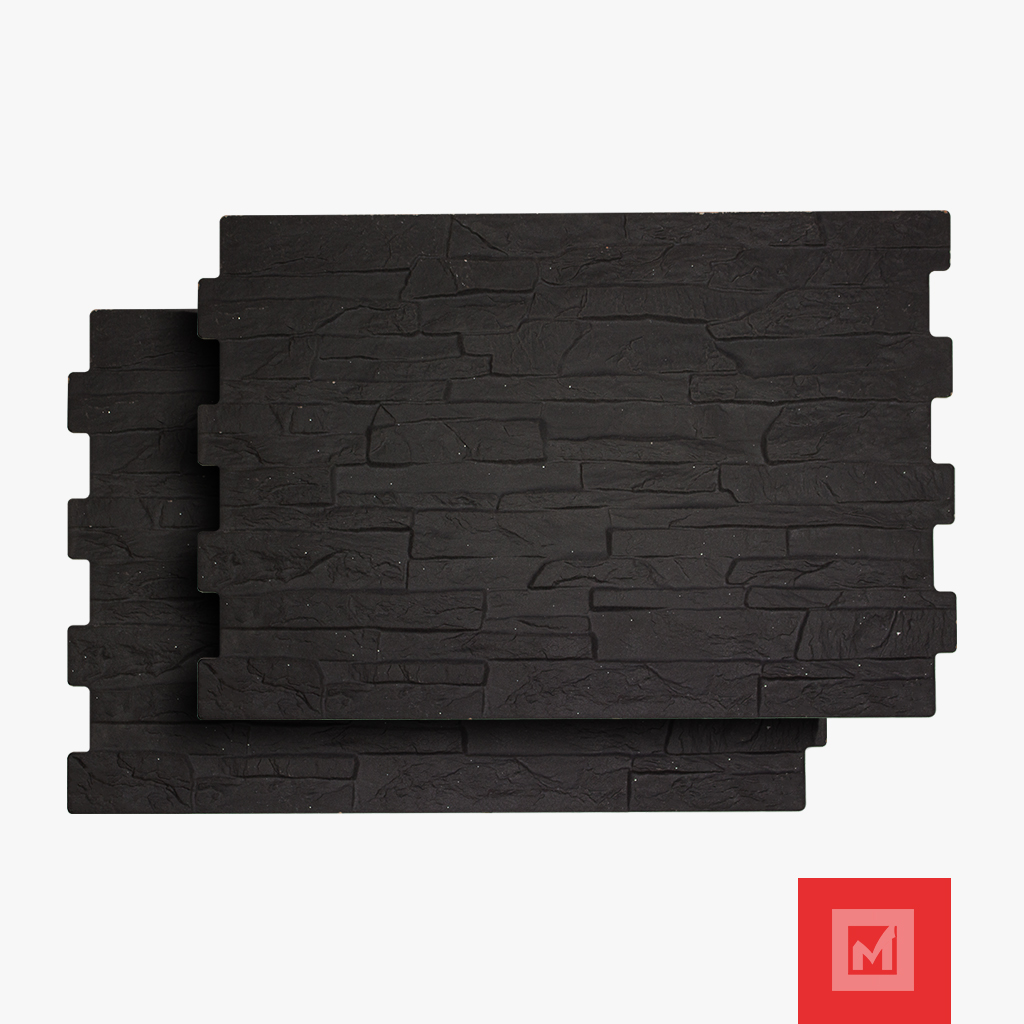 Imagen de Fachaleta Petra Negro Piedra 34X50