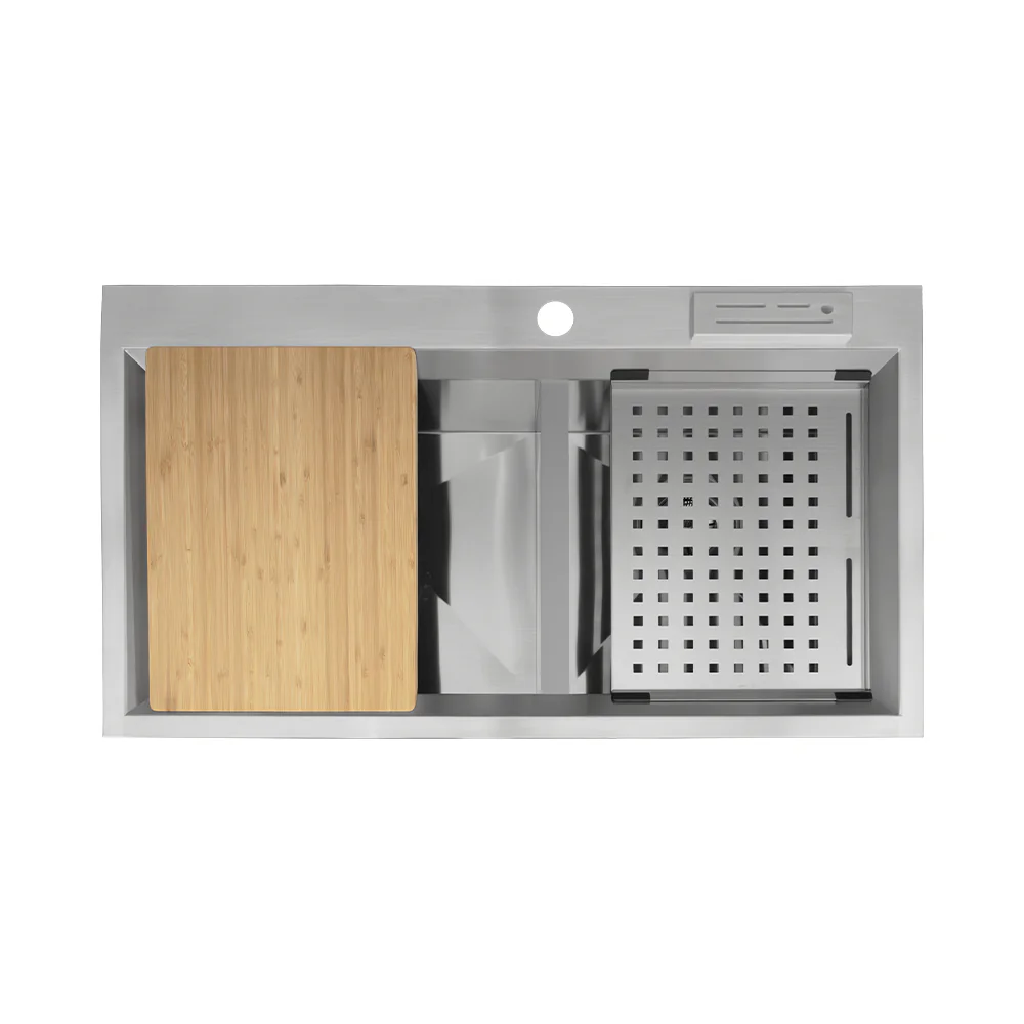 Imagen de Kit Lavatrastos de Empotrar 86x50 cm con Colador y Tabla / BAJO PEDIDO 2