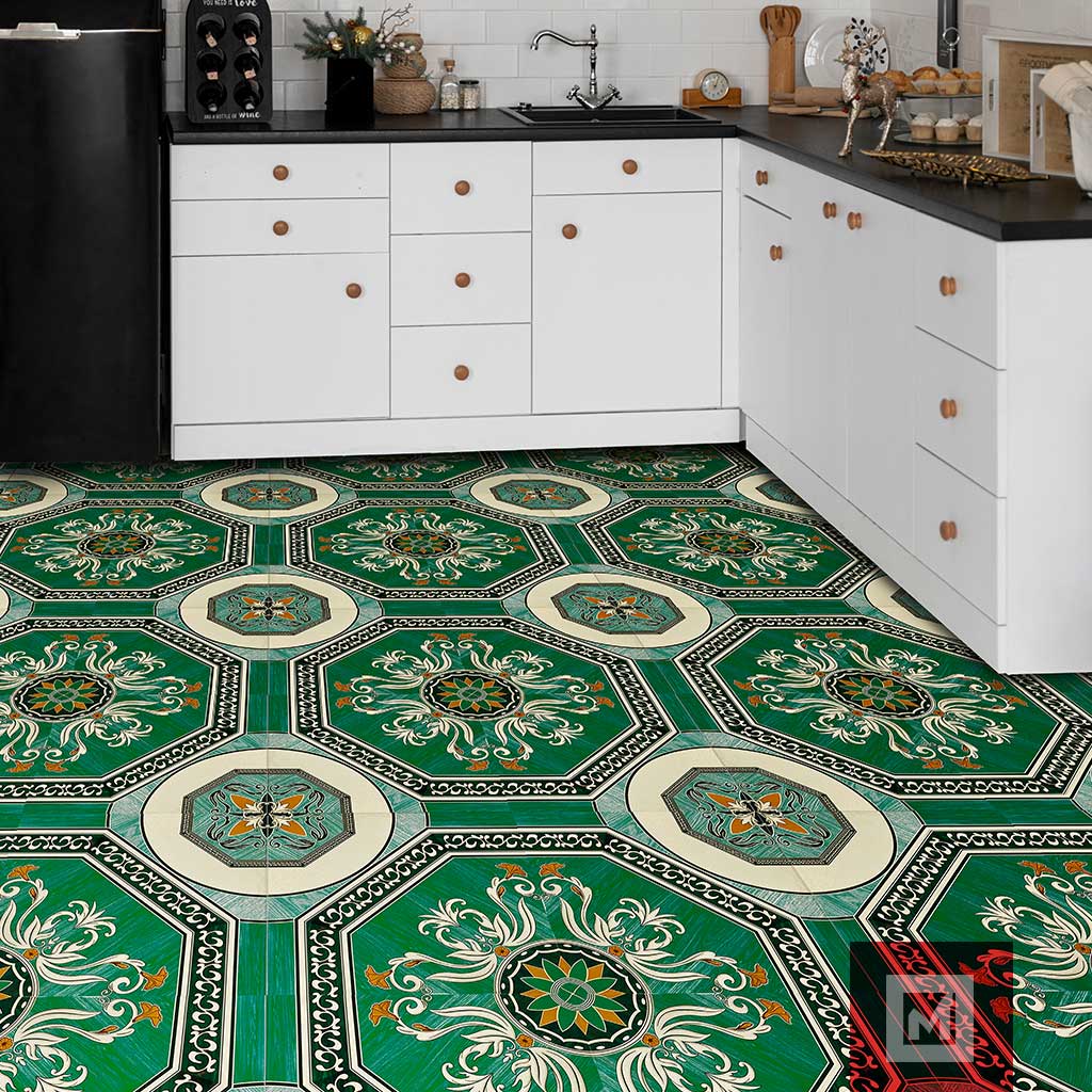 Imagen de Piso Cerámico Arteaga Verde 43x43