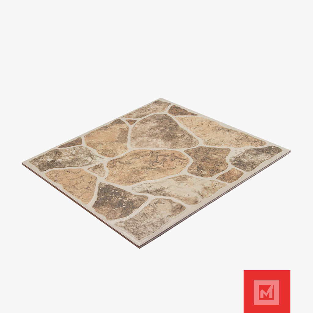 Imagen de Piso Cerámico Rústico Empedrado Beige 44x44 4