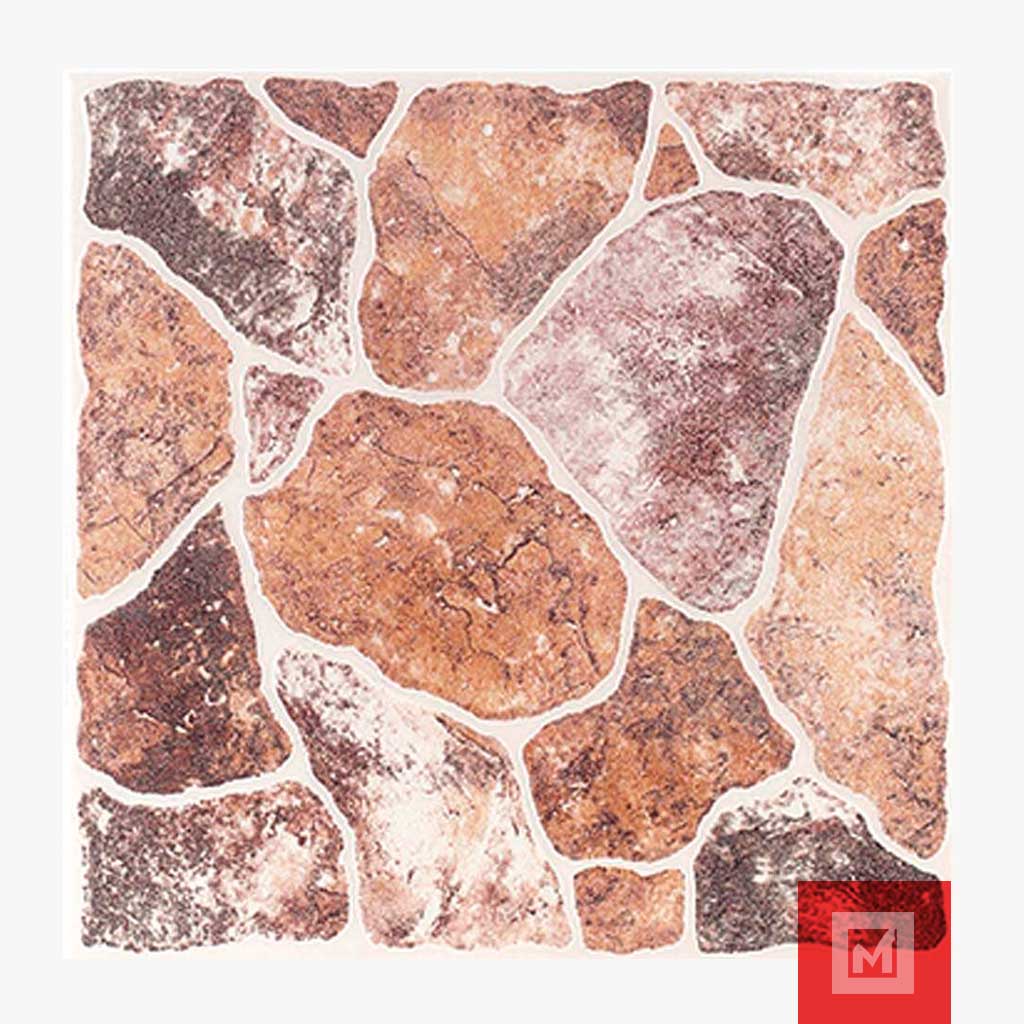 Imagen de Piso Cerámico Rústico Empedrado Café 44x44 3