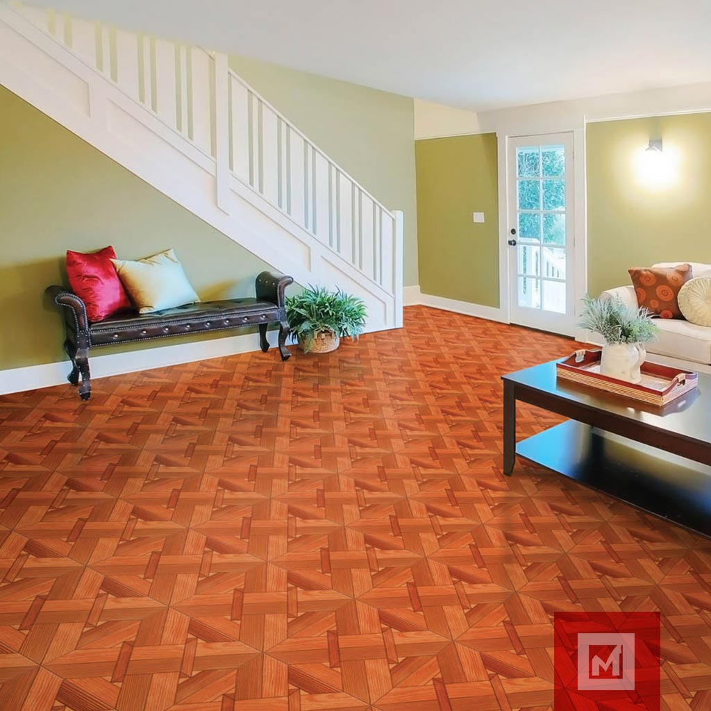 Imagen de Piso Cerámico Madera Hiria Rojo 33x33