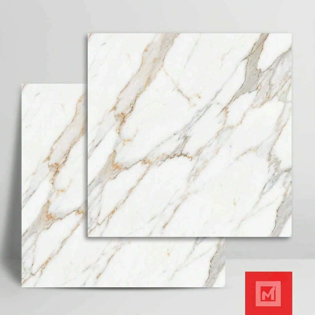 Imagen de Piso Cerámico Mármol Voel Blanco 44x44 cm 2