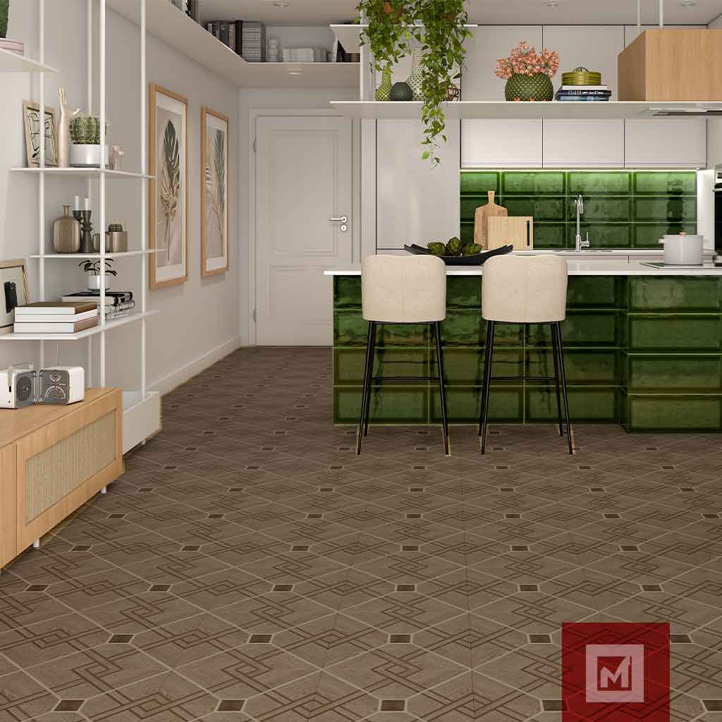 Imagen de Piso Cerámico Madera Nitza Café 36x36