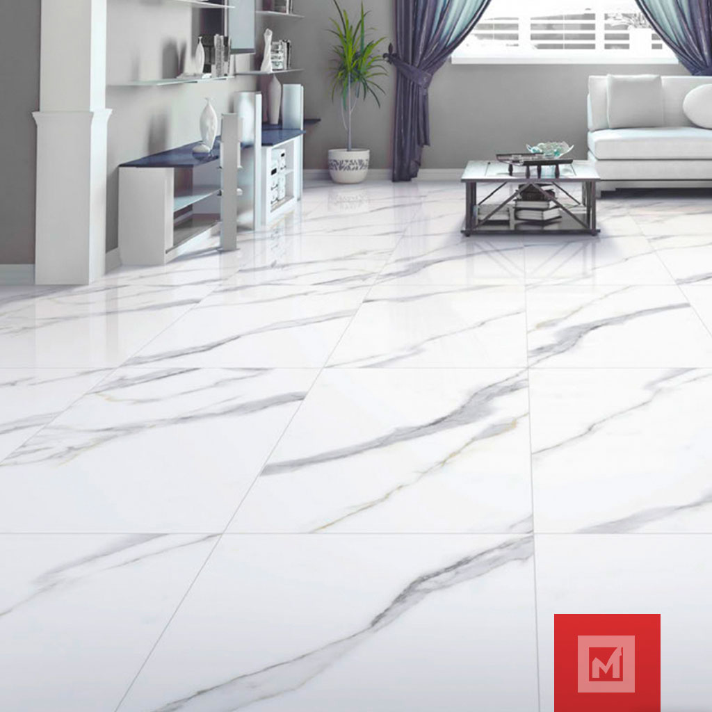 Imagen de PORCELANATO 4TILES BRILLO WHITE 60X60 GA 3