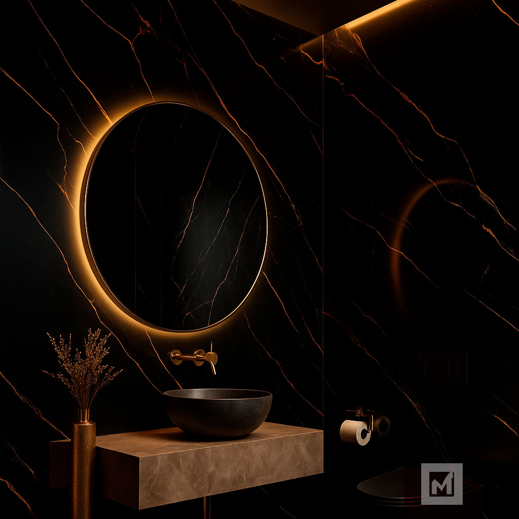 Imagen de PORCELANATO EGA DART GOLD BLACK 60X120 GA 2