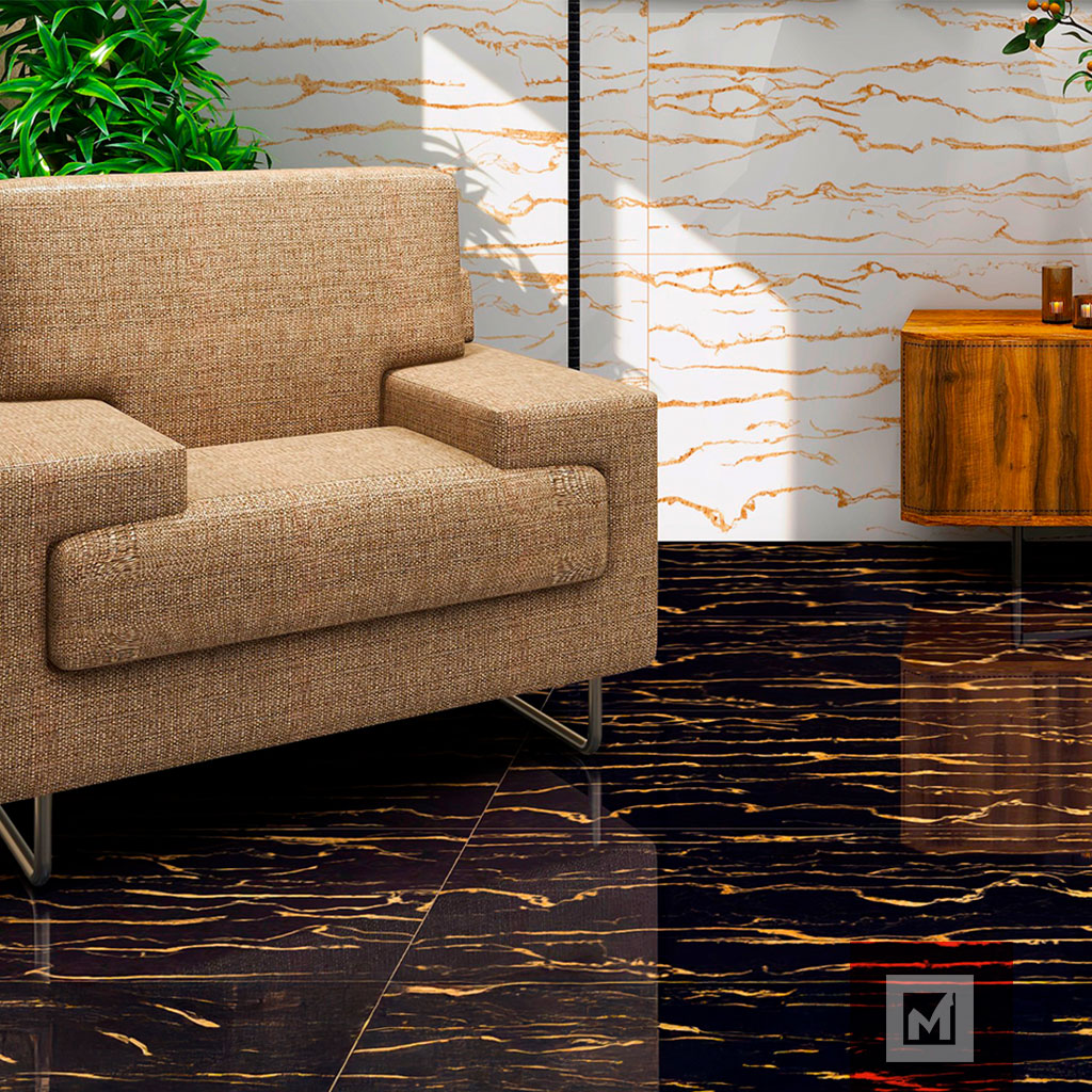Imagen de PORCELANATO LIVEN MARQUINA GOLD 60X120 GA 2