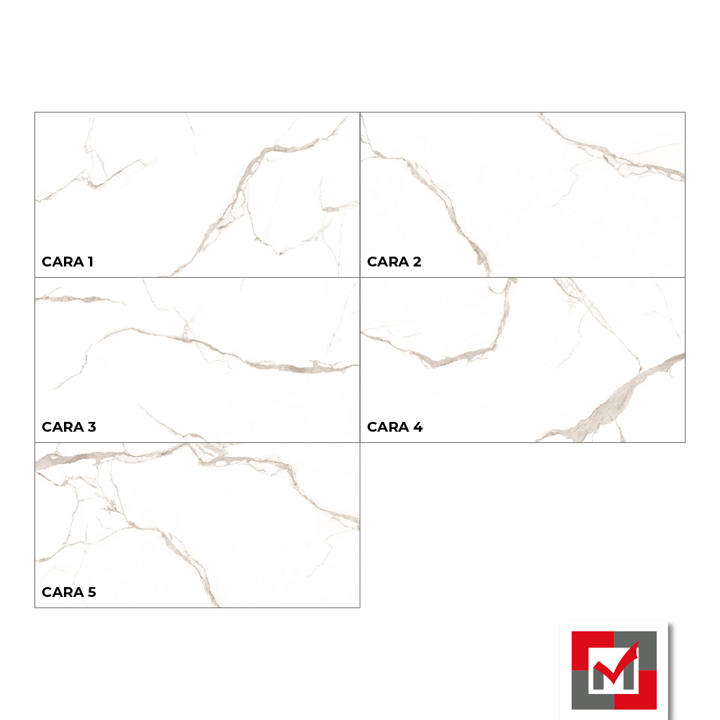 Imagen de Porcelanato Statuario Rich Gold 60x120cm 4