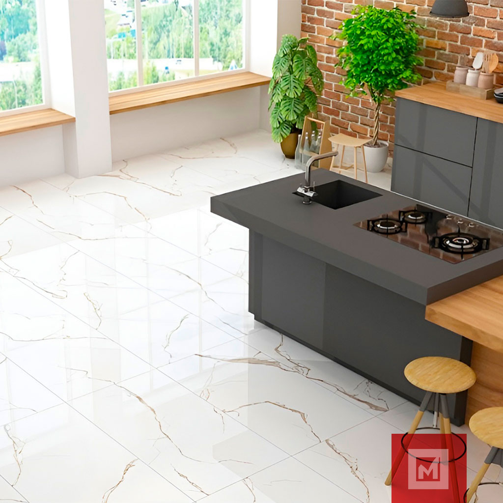 Imagen de PORCELANATO ASP STATUARIO RICH GOLD 60X60 GA 3