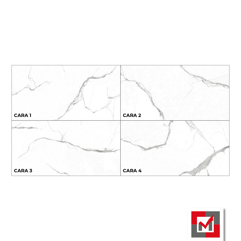 Imagen de Porcelanato Statuario Rich Silver 60x120cm 4