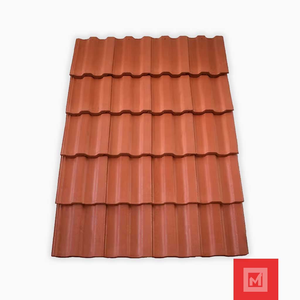 Imagen de Teja alemana concreto naranja 33x42 2